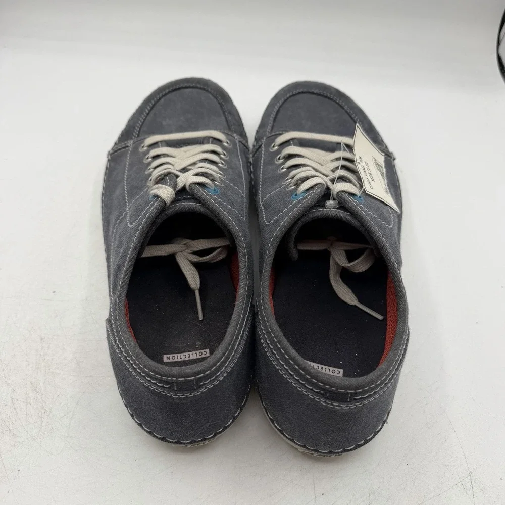 Clarks Kornel Row Shoes Mens Sz 11.5 M Navy Blue Canvas Casual Sneakers NWT